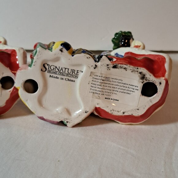 Signature Home Collection's Santa and Toy Bag, Tapered Candle Holder, set of 2 - Picture 8 of 9